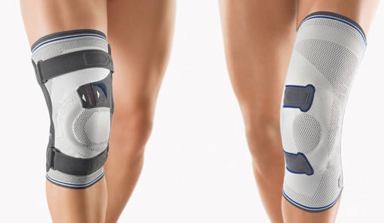 Bort Asymmetric und Asymmetric Plus Kniebandage zur Stabilisierung der Kniescheibe